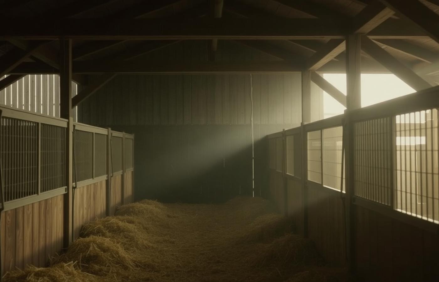 Quiet stable at dawn